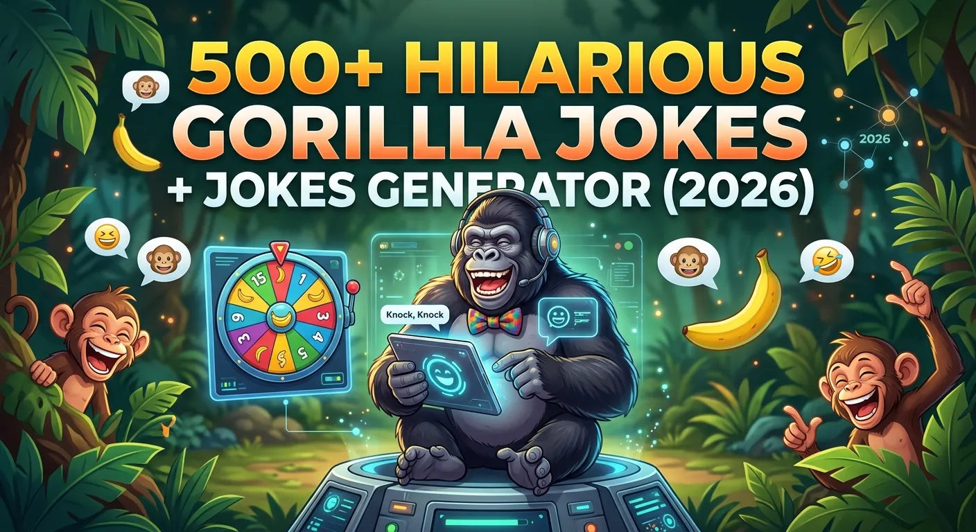 Hilarious Gorilla Jokes + Jokes Generator