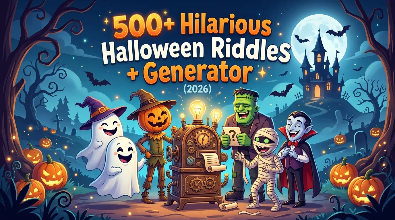 Hilarious Halloween Riddles + Jokes Generator