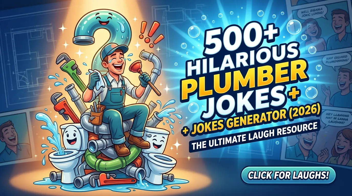 Hilarious Plumber Jokes + Jokes Generator