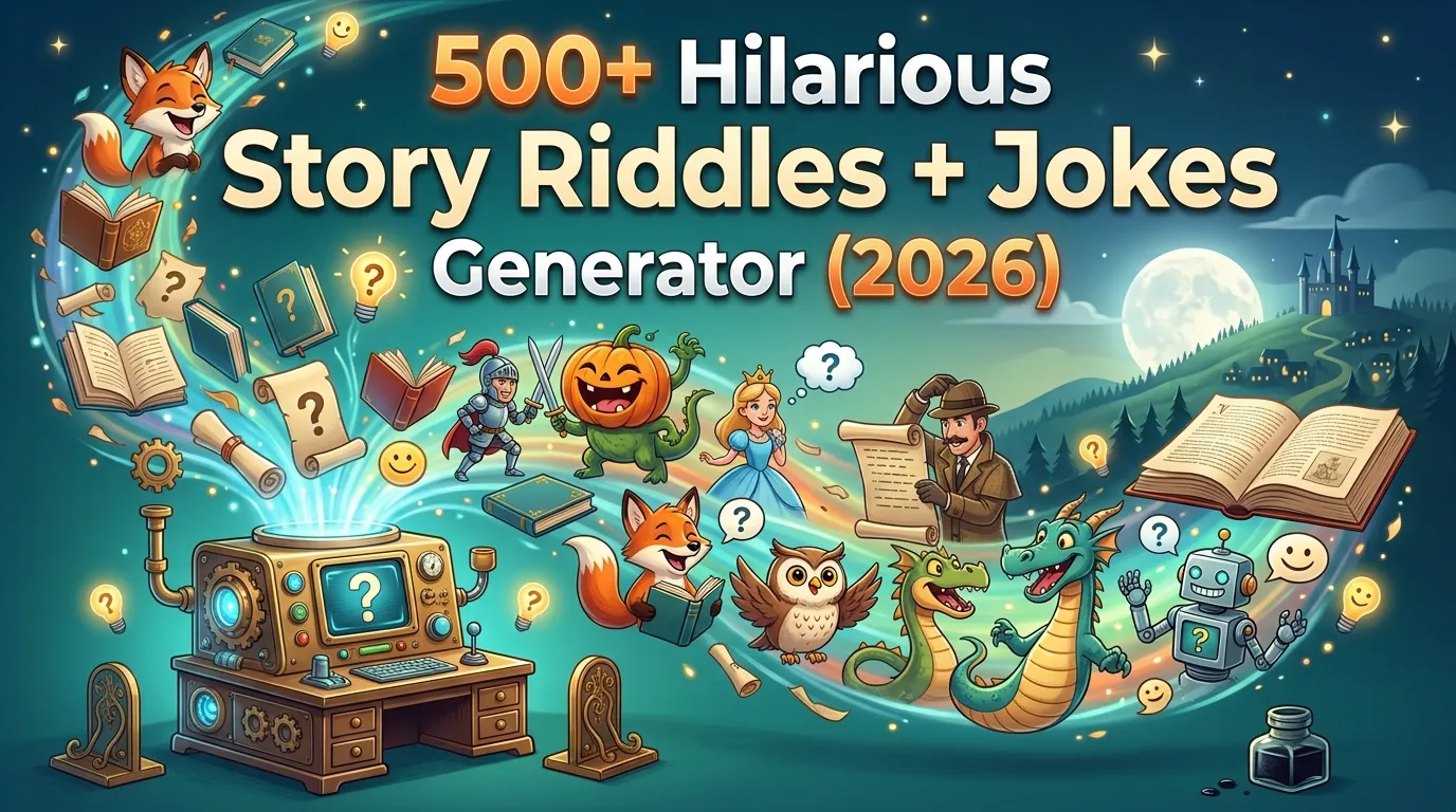 Hilarious Story Riddles + Jokes Generator