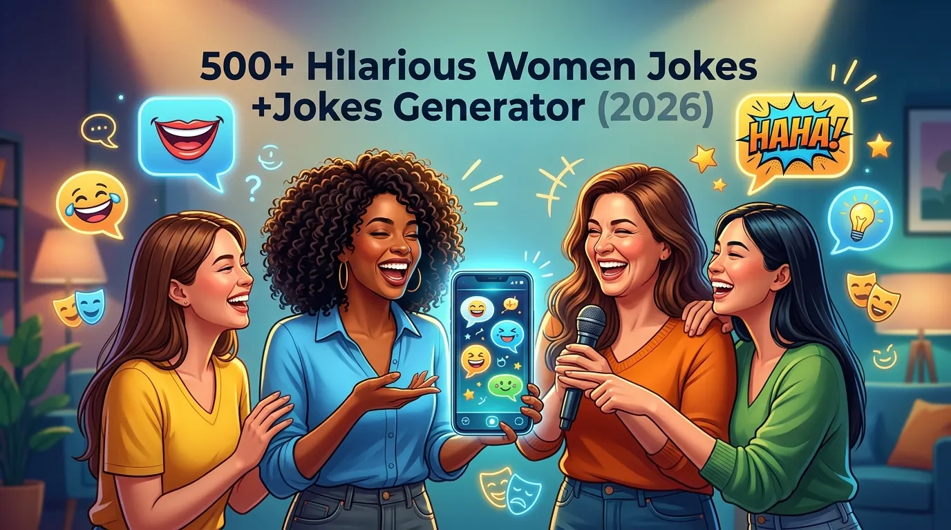 Hilarious Women Jokes + Jokes Generator
